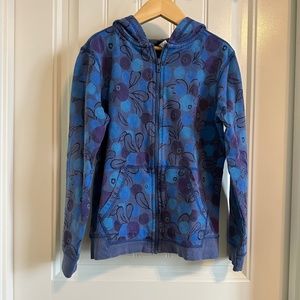 Tea Collection Girls Blue Hoodie size 10